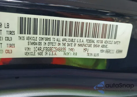 2014 Jeep Grand Cherokee Limited from USA, damaged, VIN 1C4RJFBG8EC546035